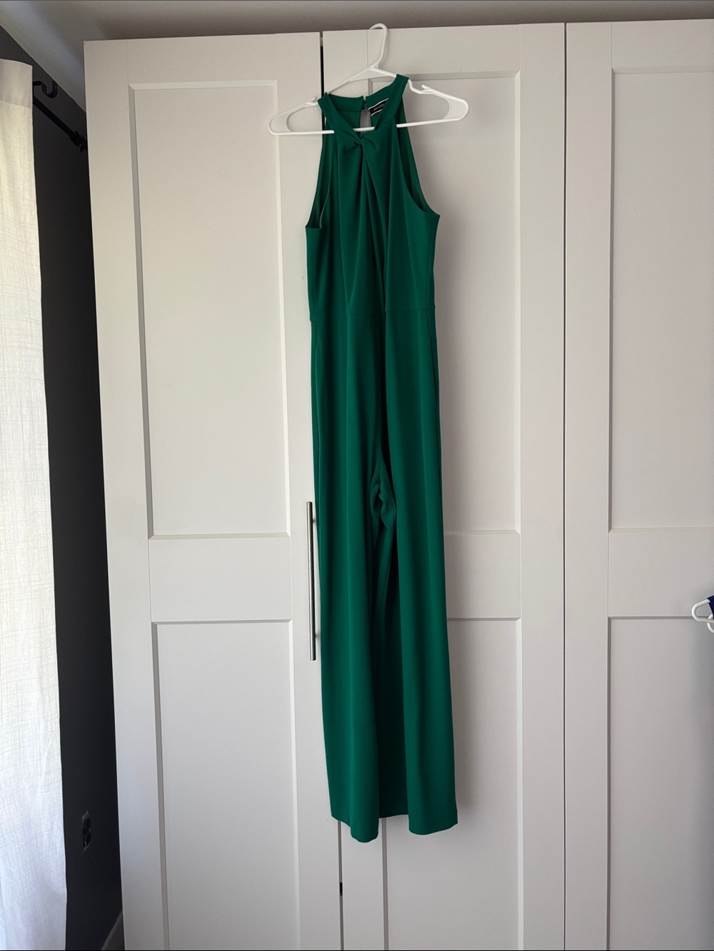 Emerald Halter-Neck Wide-Leg Jumpsuit